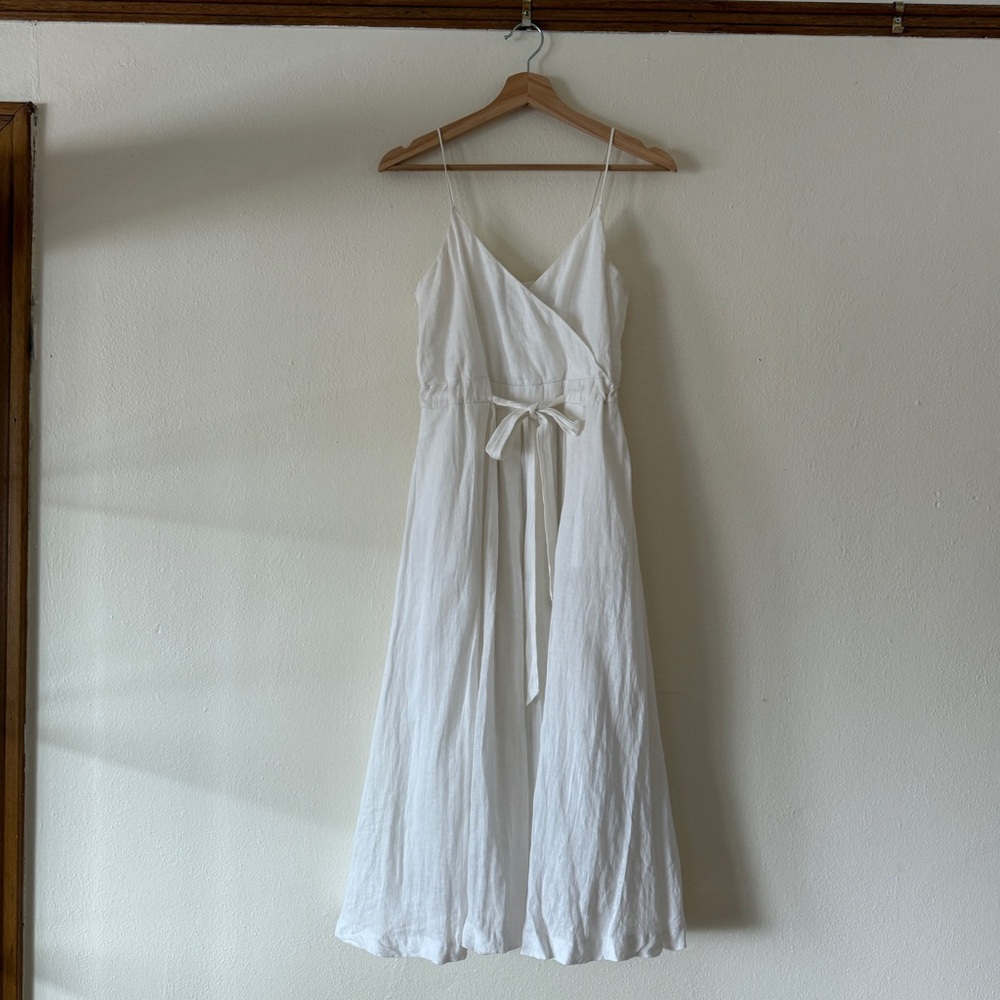 Banana Republic White Linen Dress